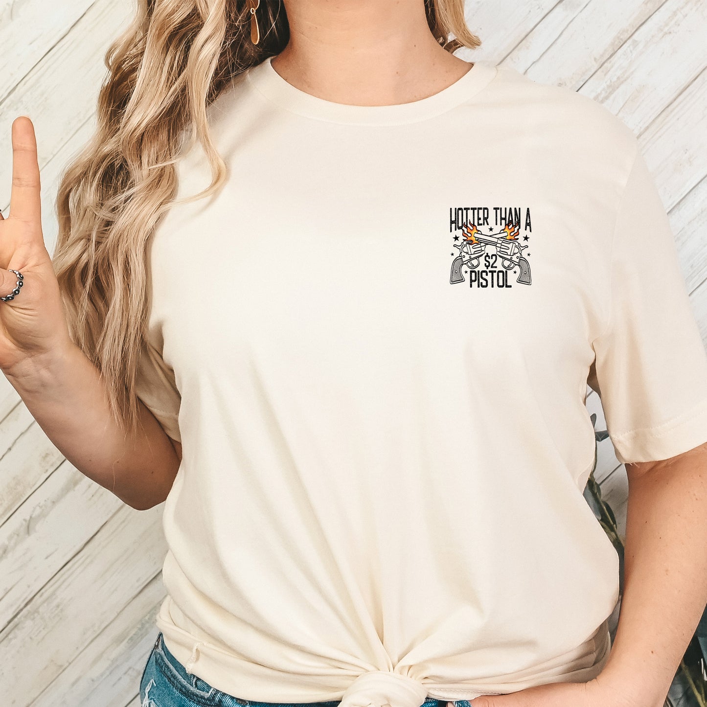 Hotter than a $2 Pistol (pocket/hat)- 3.2" wide DTF Transfer