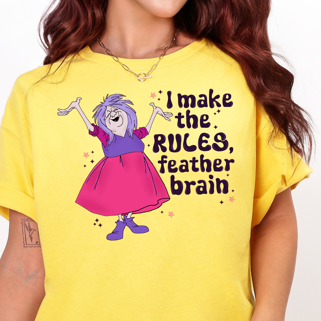 I Make the Rules Feather Brain- Full Color DTF Transfer