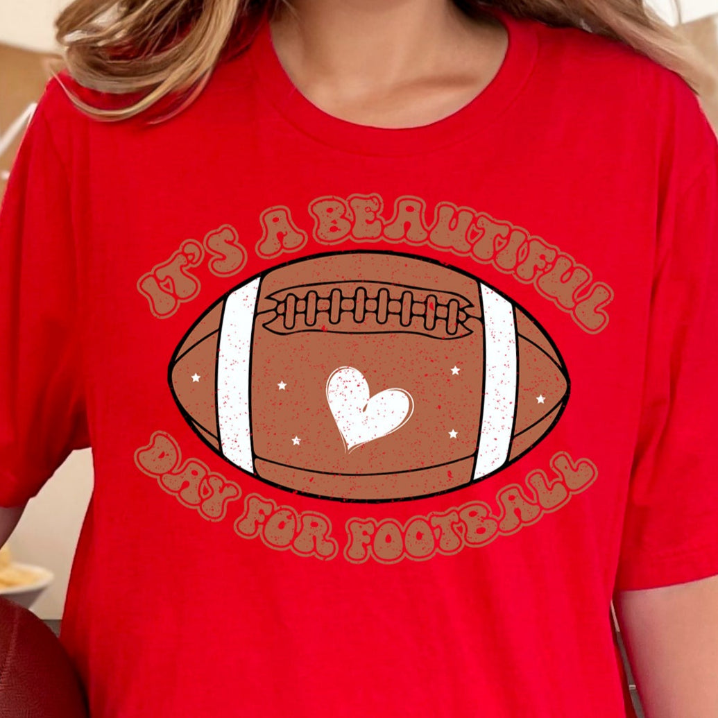 It's a Beautiful Day for Football- 11" wide DTF Transfer