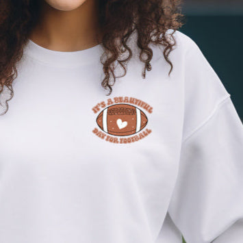 It's a Beautiful Day for Football (pocket)- 3" wide DTF Transfer