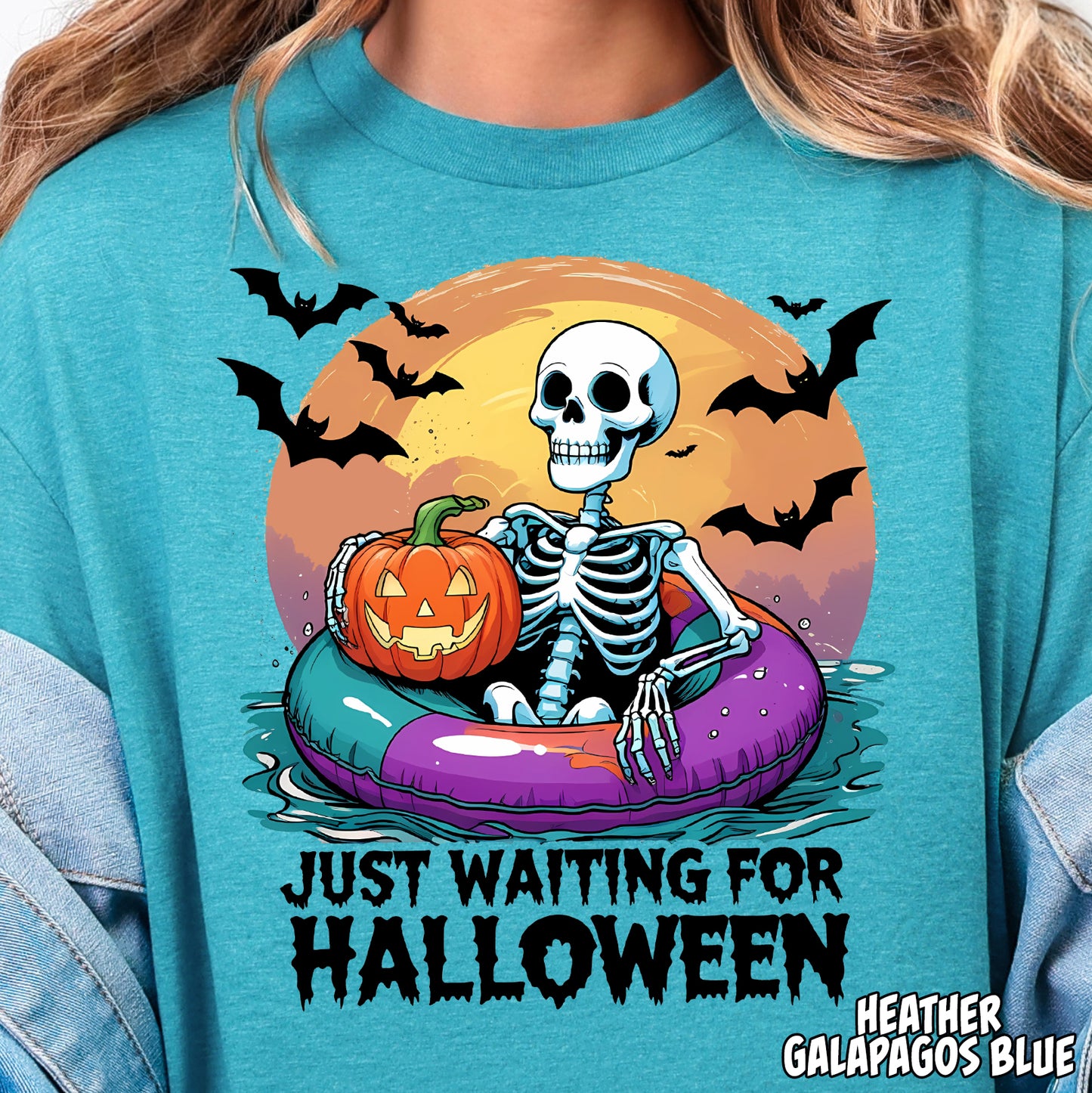 Just Waiting for Halloween- Full Color DTF Transfer