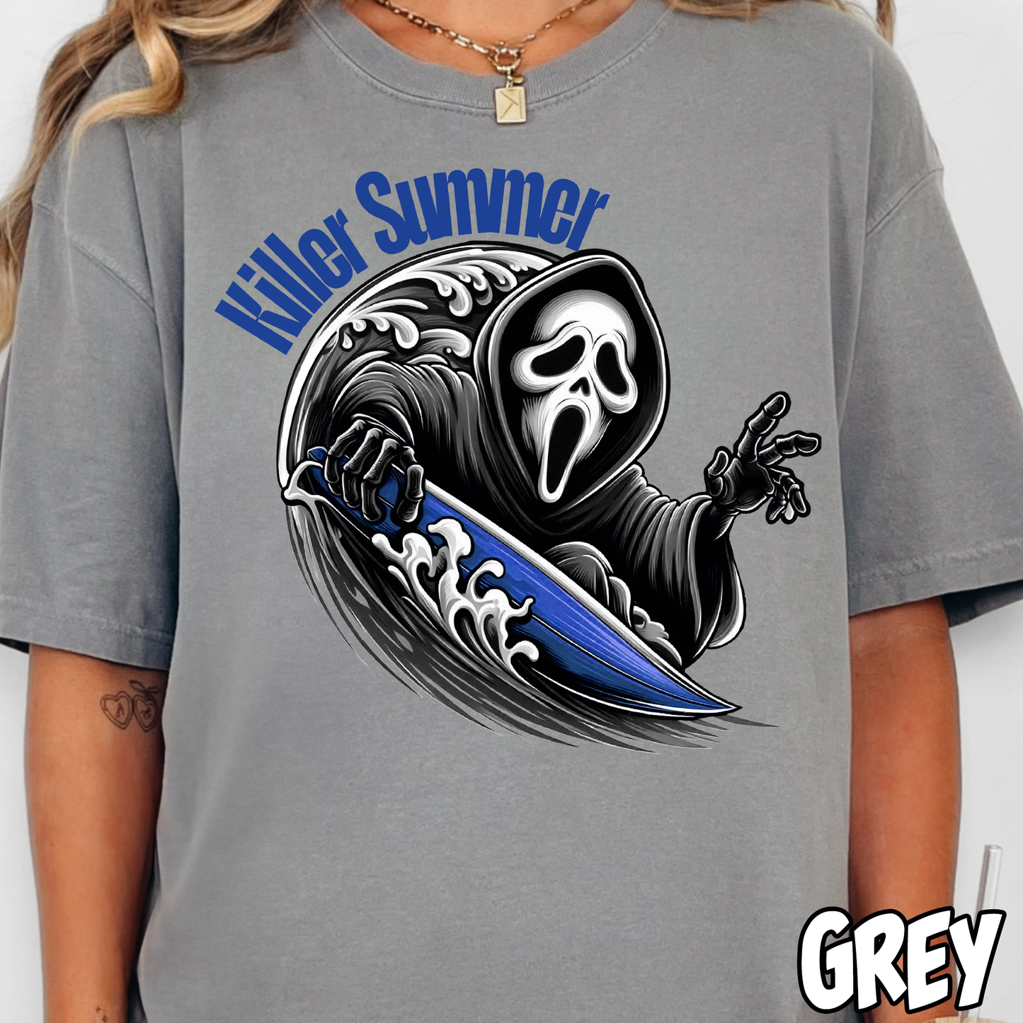 Killer Summer Blue- Full Color DTF Transfer