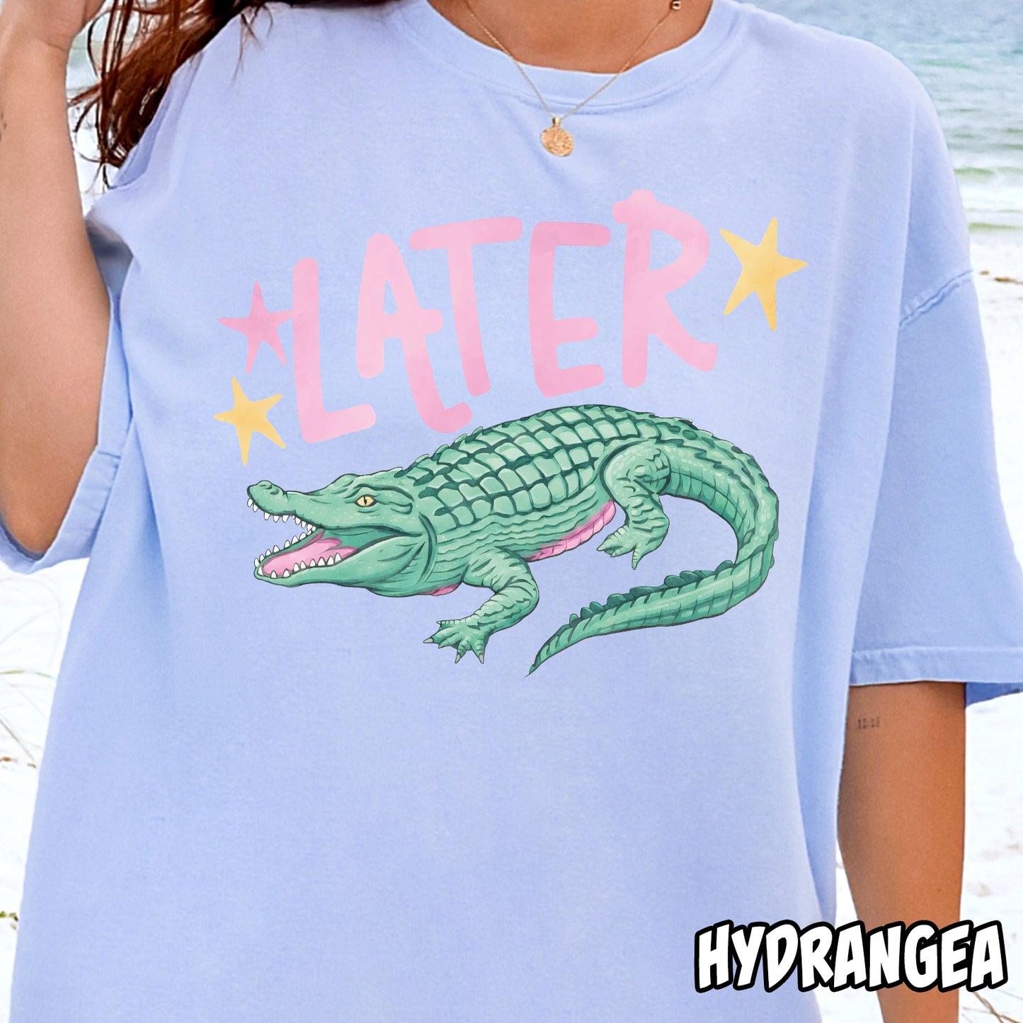 Cutesy Later Gator-Full Color DTF Transfer