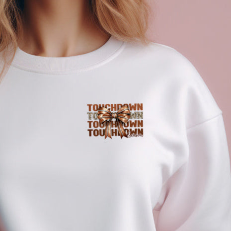 Touchdown Season Coquette (pocket)- 3" wide DTF Transfer