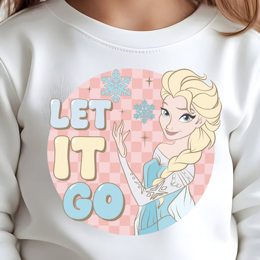 Let it Go (toddler)- 7.25" wide DTF Transfer