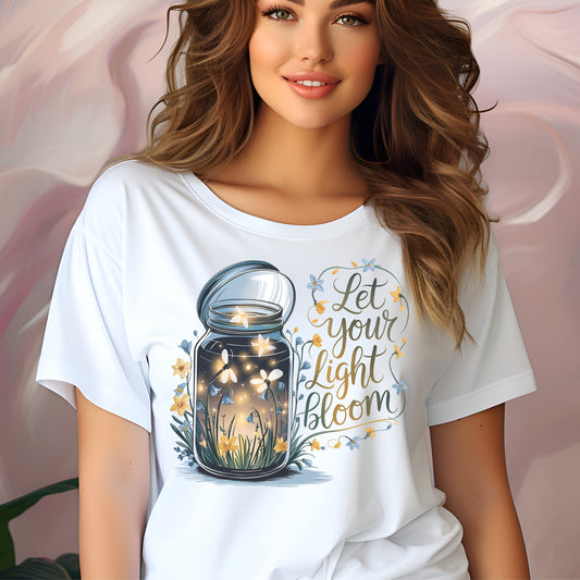 Let Your Light Bloom- 11" wide DTF Transfer