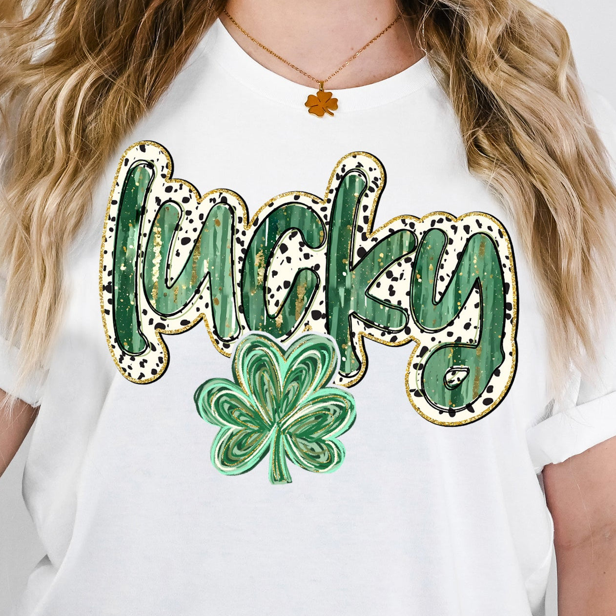 Lucky Brushstroke- 11" wide DTF Transfer