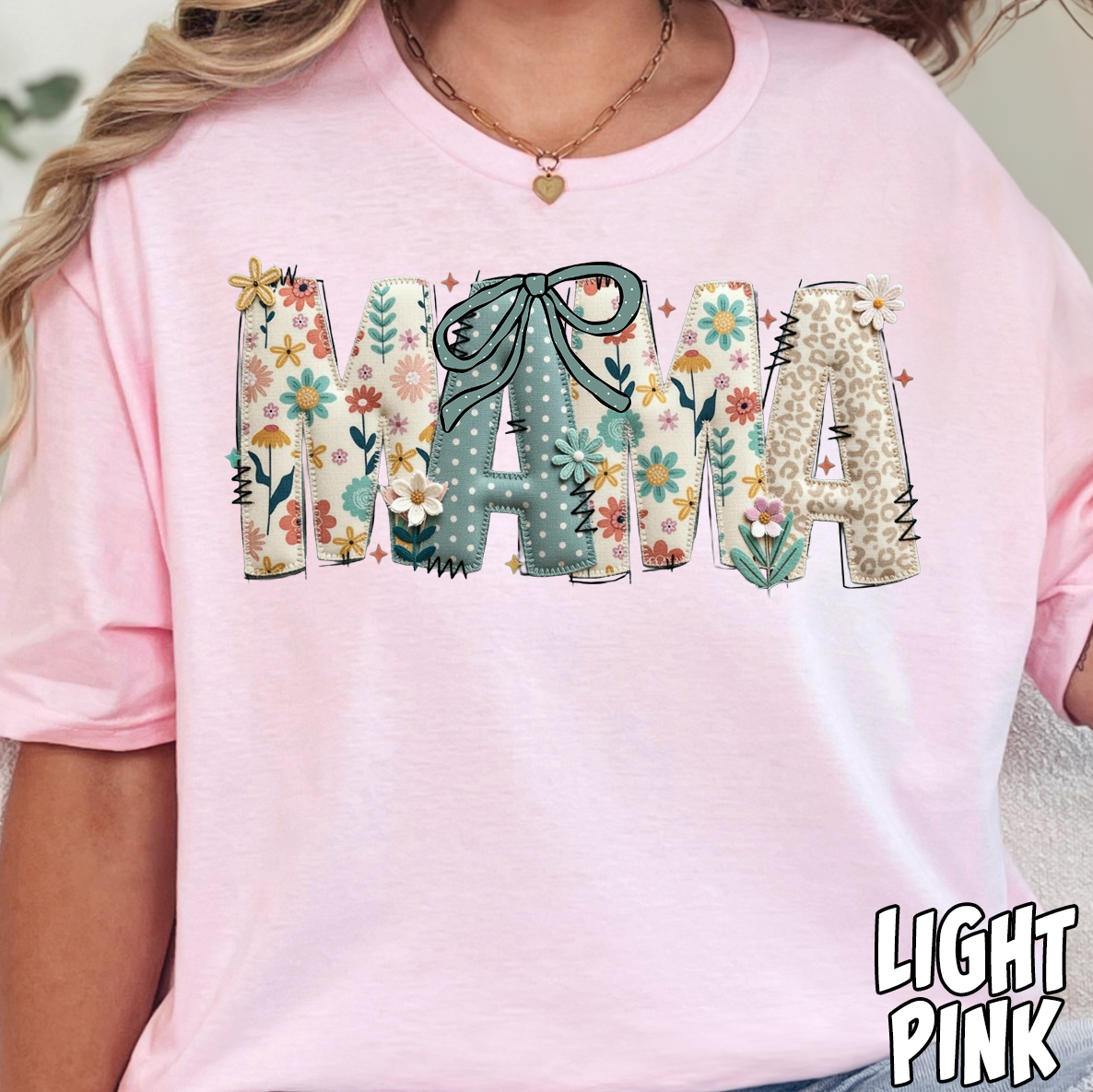 Mama Embroidery Pattern- Full Color DTF Transfer
