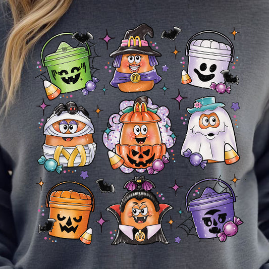 Happy Halloween Buckets- 11” wide DTF Transfer