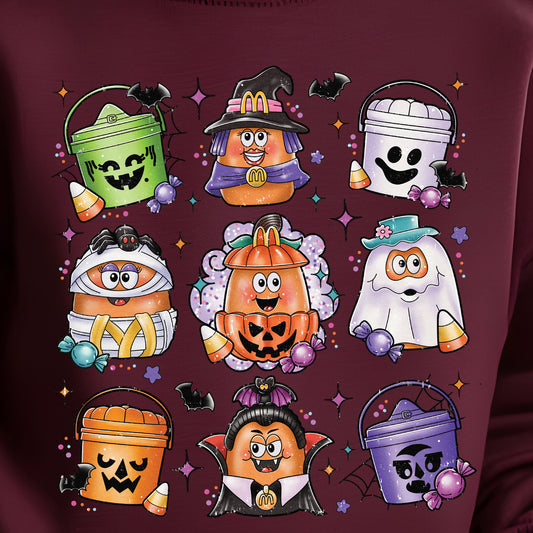 Happy Halloween Buckets (toddler)- 7” wide DTF Transfer