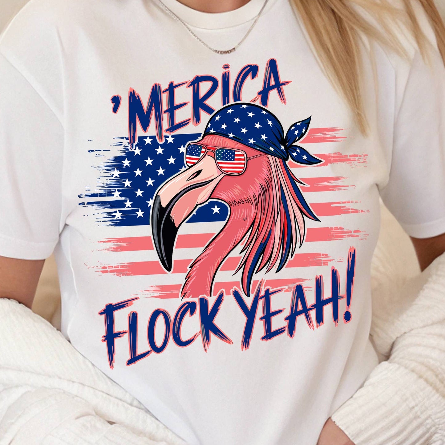 ‘Merica Flock Yeah!- Full Color DTF Transfer
