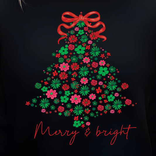 Merry & Bright- 11” DTF Transfer