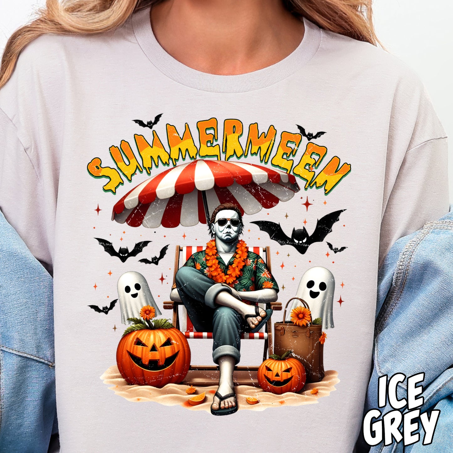 Michael Myers Summerween- Full Color DTF Transfer