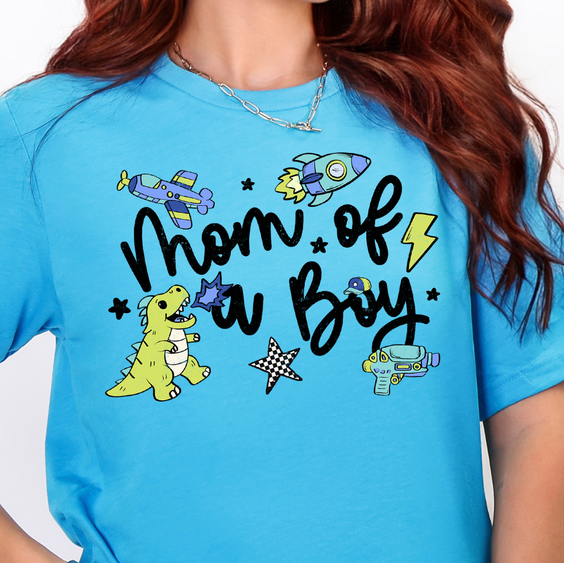 Mom of a Boy- Full Color DTF Transfer