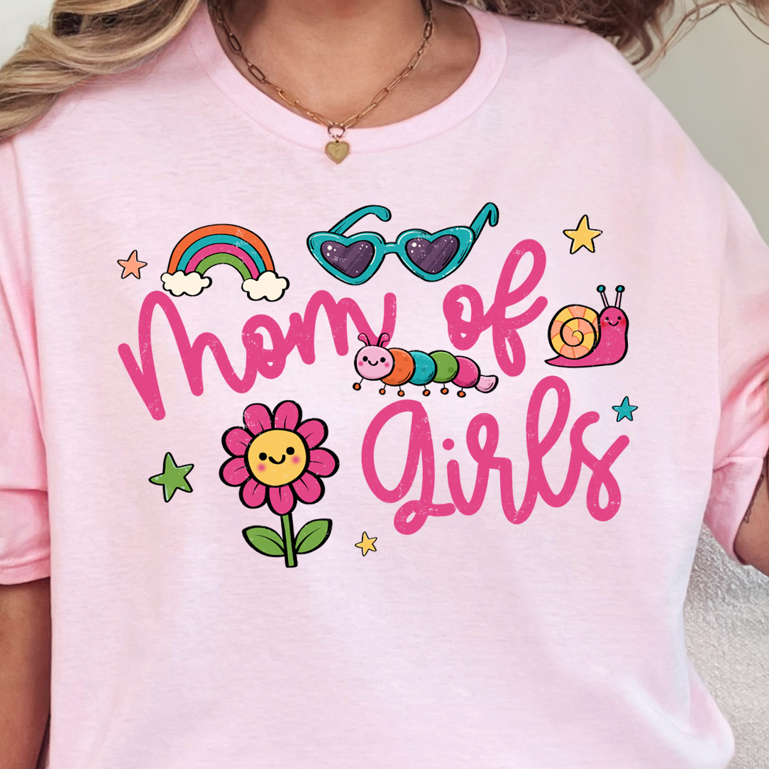 Mom of Girls- Full Color DTF Transfer