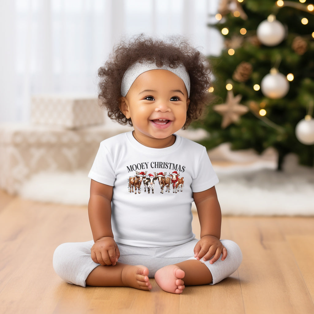 Mooey Christmas (infant/oversized pocket)- 4" wide DTF Transfer