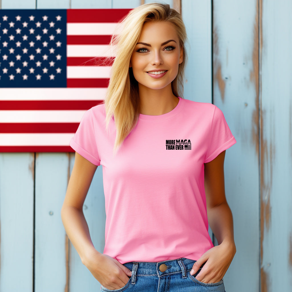 More MAGA Than Ever (Pocket/Koozie/Sleeve)- Single Color (black)- 3" wide Plastisol Screen Print Transfer