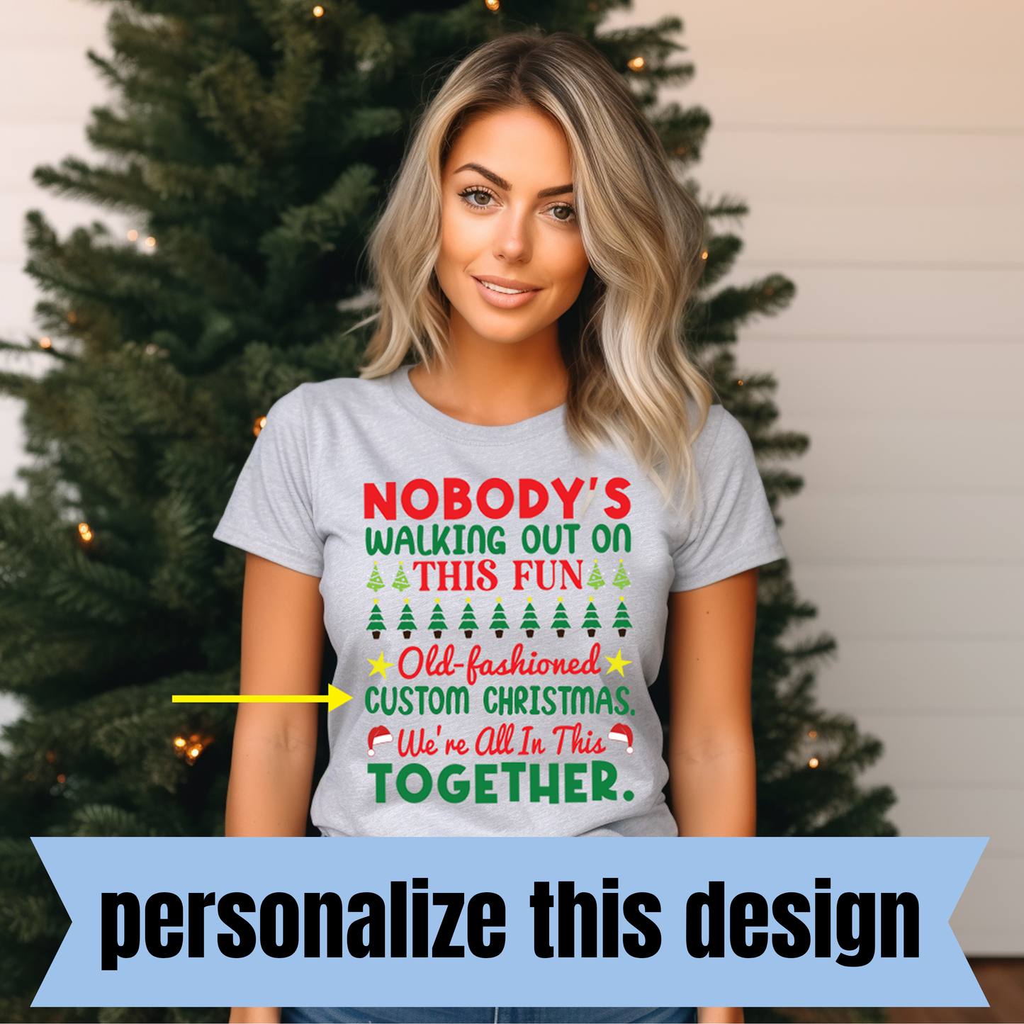 **PREORDER** Fun, Old-Fashioned Christmas - Personalized DTF