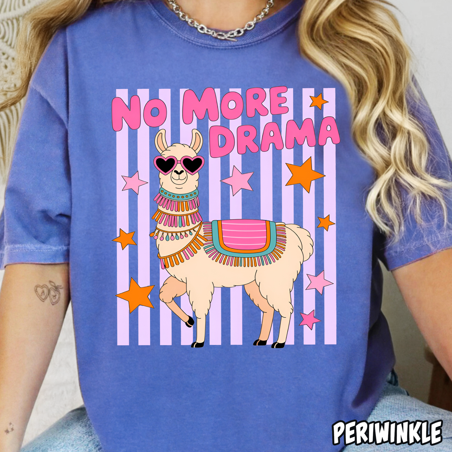 No More Drama Llama- Full Color DTF Transfer