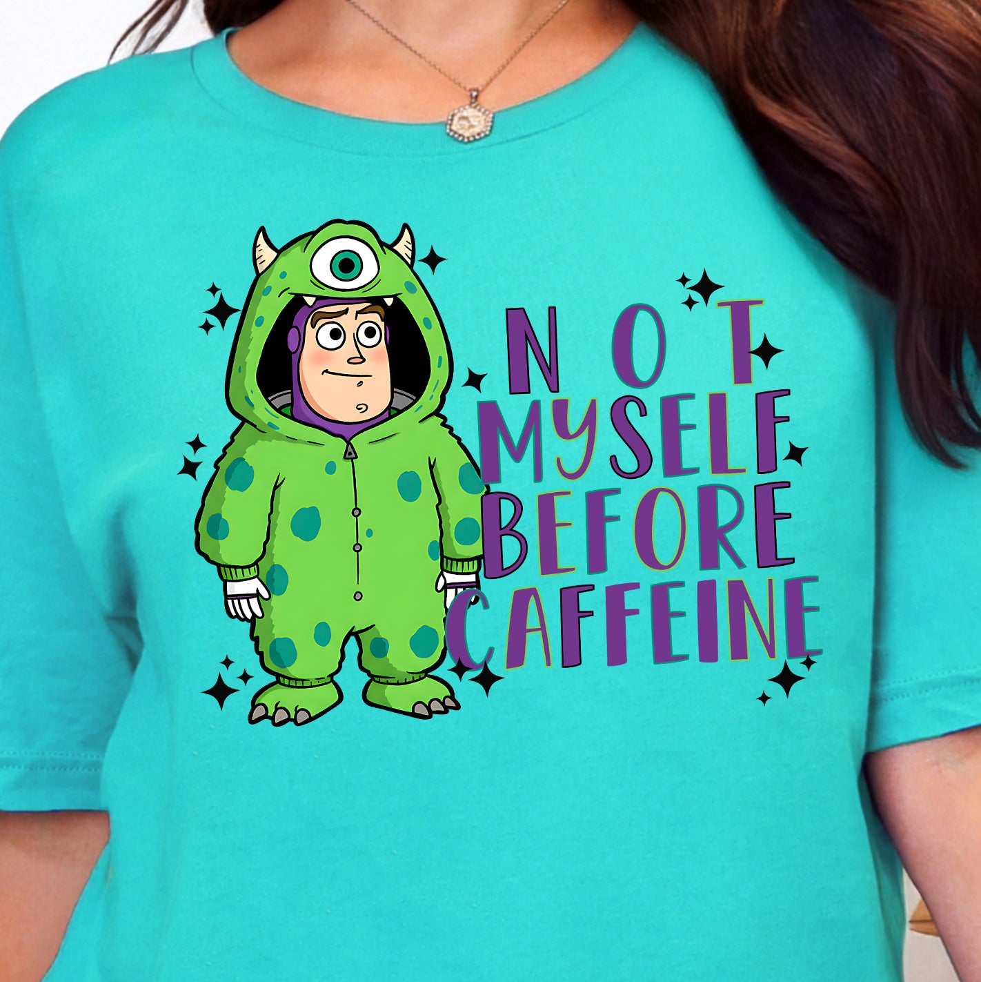 Not Myself Before Caffeine- Full Color DTF Transfer