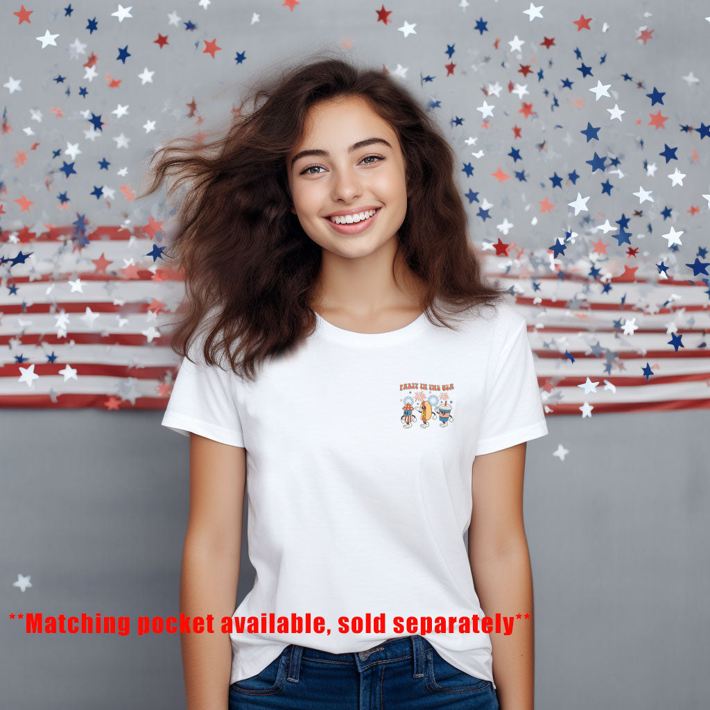 Party in the USA *full color matte clear film*- 11.5" wide Plastisol Screen Print Transfer