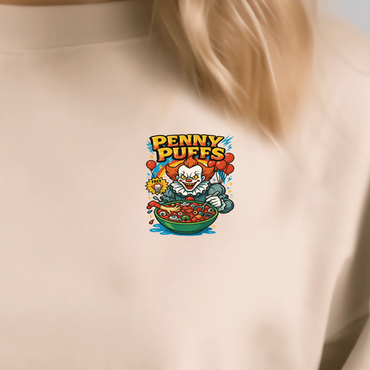 Penny Puffs (pocket)- 3.2" wide DTF Transfer