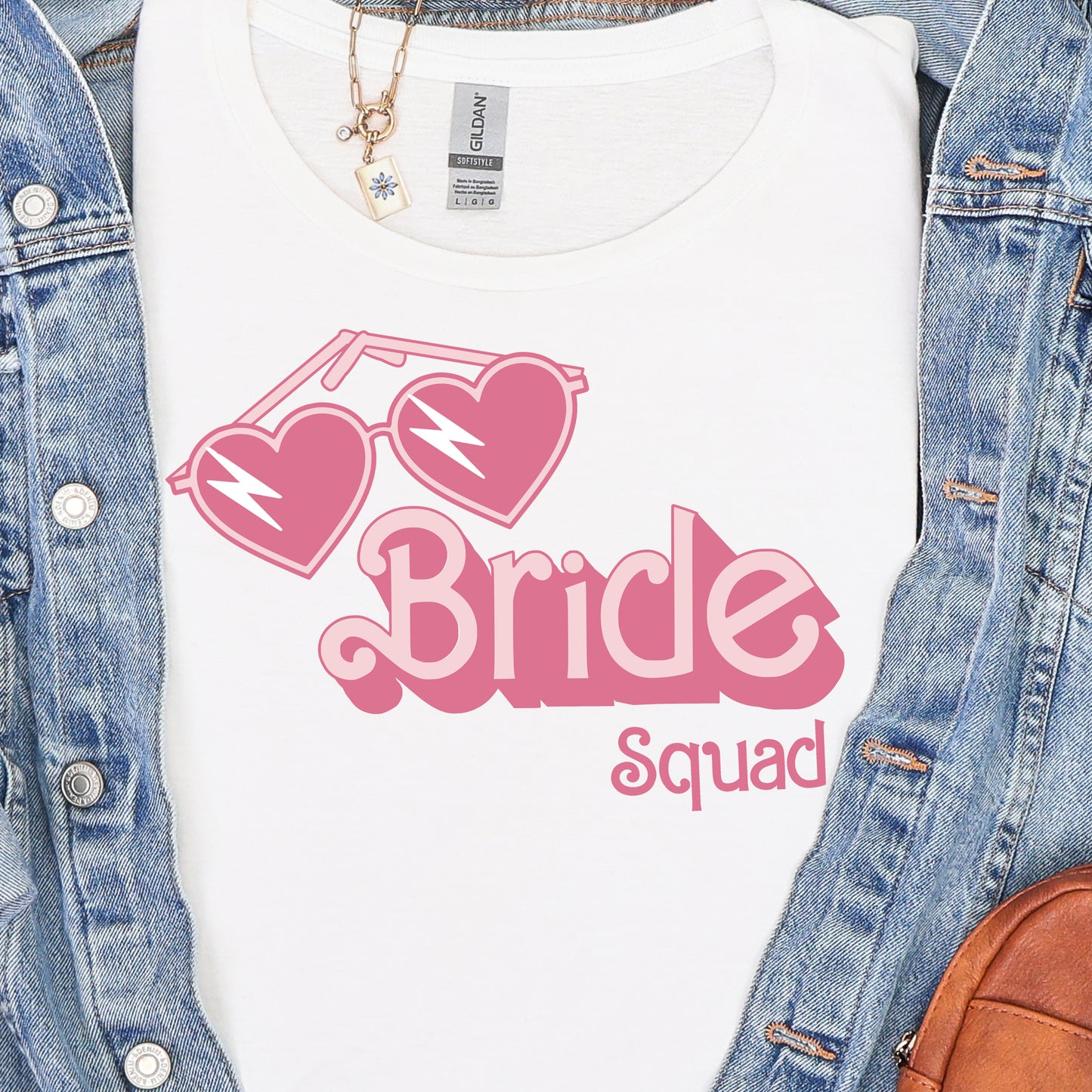 Heart Sunglasses Bride Squad- Full Color DTF Transfer