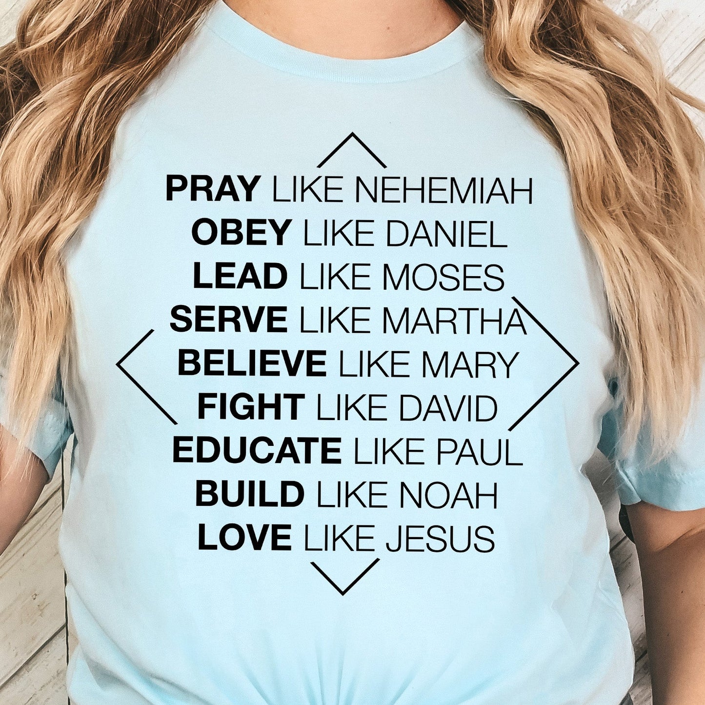 Pray Like Nehemiah, Obey Like Daniel... - Single Color (black)- 11.5" wide Plastisol Screen Print Transfer