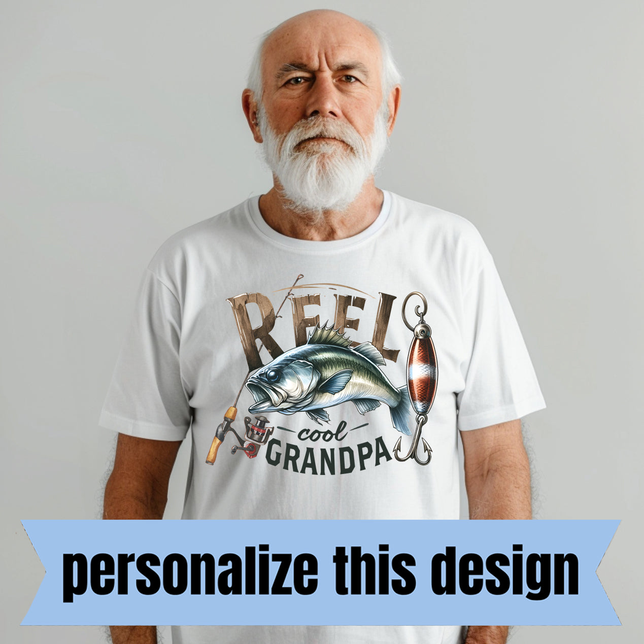 *PREORDER* Reel Cool Fisherman w/ Name- Personalized DTF