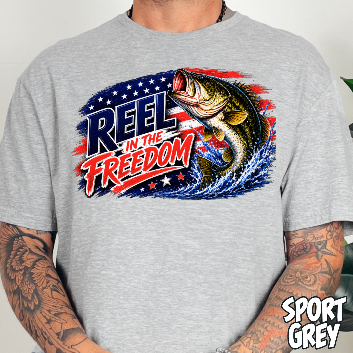 Reel in the Freedom- Full Color DTF Transfer