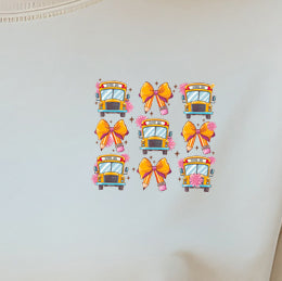 School Bus Coquette (pocket)- 3.2” wide DTF Transfer