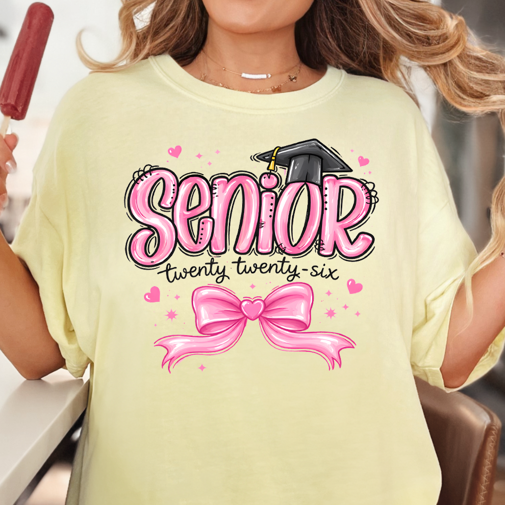 Pink Senior 2026- Full Color DTF Transfer