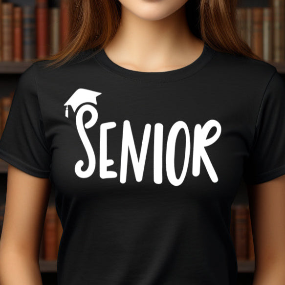 Senior- Single Color (white)- 11.5” wide Plastisol Screen Print Transfer