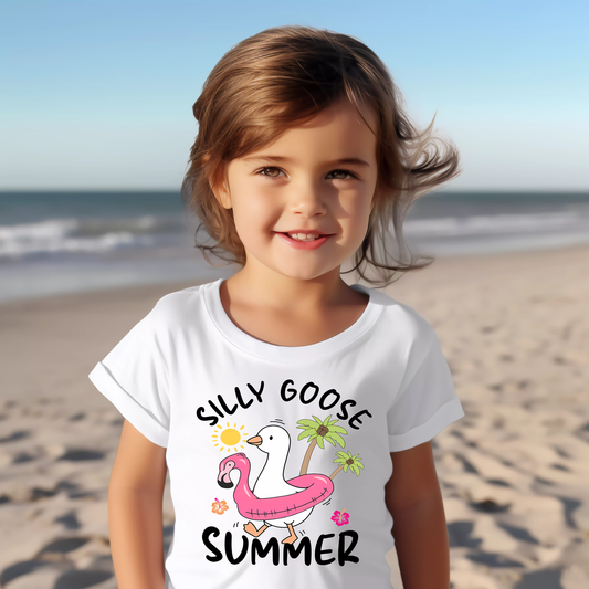 Silly Goose Summer (toddler)- 7" wide DTF Transfer