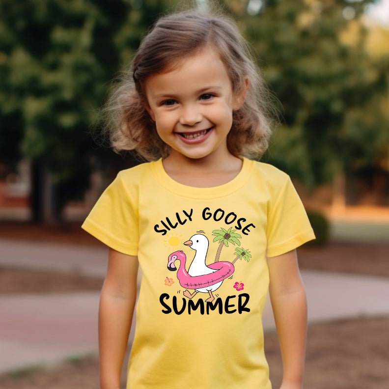 Silly Goose Summer (toddler)- 7" wide DTF Transfer