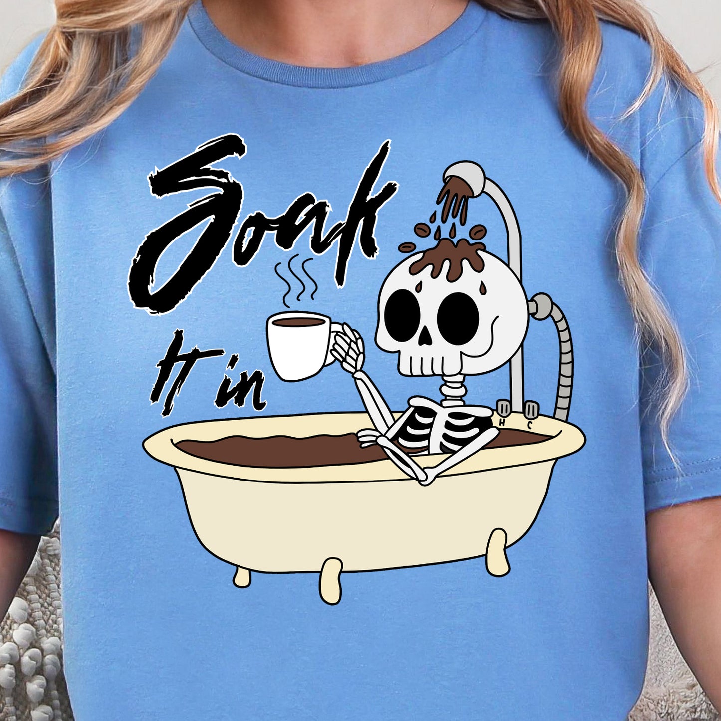 Soak it In Coffee Bath-Full Color DTF Transfer