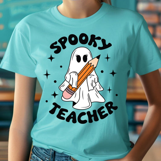 Spooky Teacher- 11" wide DTF Transfer