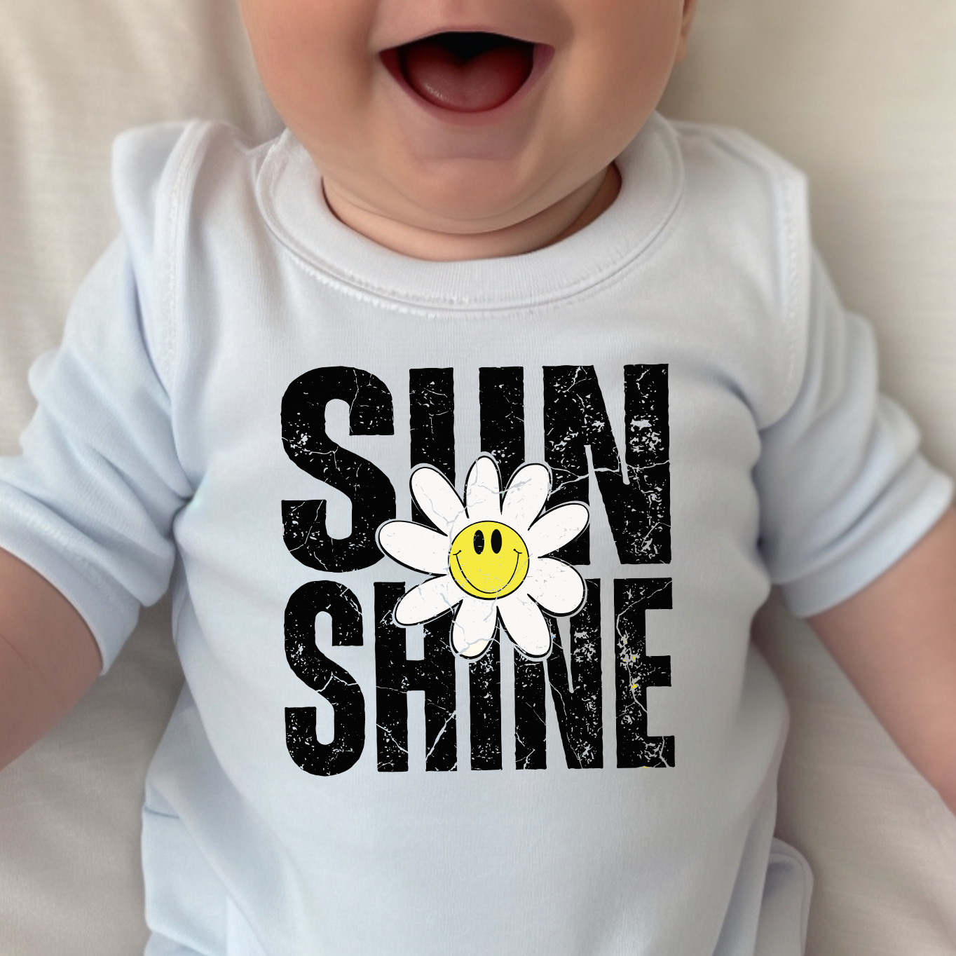 Sunshine Daisy (infant)- 4.5" wide DTF Transfer