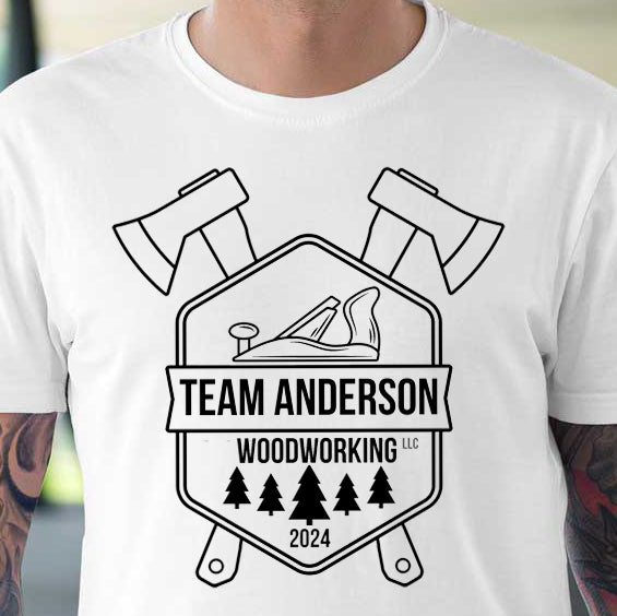 Team Anderson Woodworking Tee