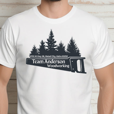 Team Anderson Woodworking Tee