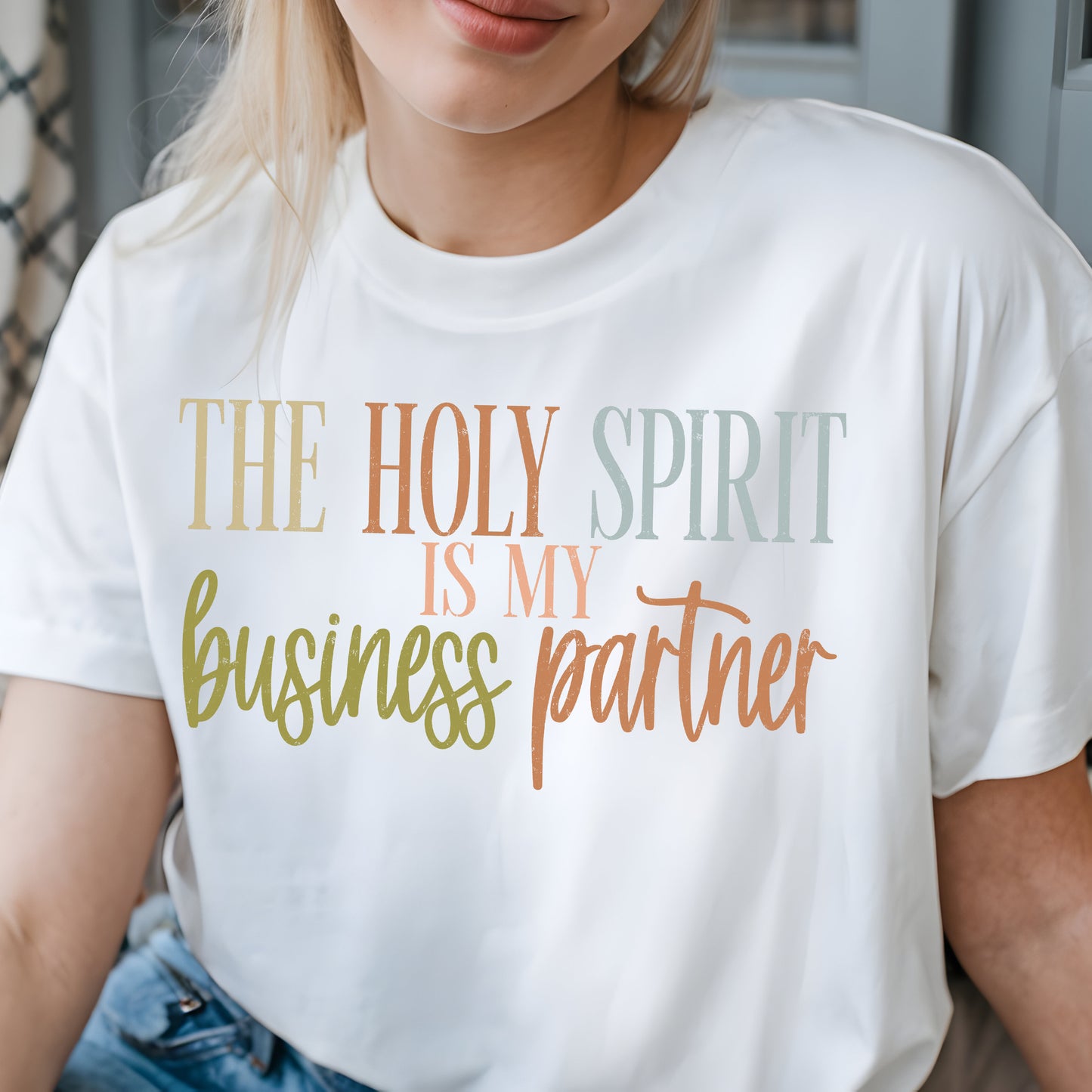 The Holy Spirit is My Business Partner- 11" wide DTF Transfer