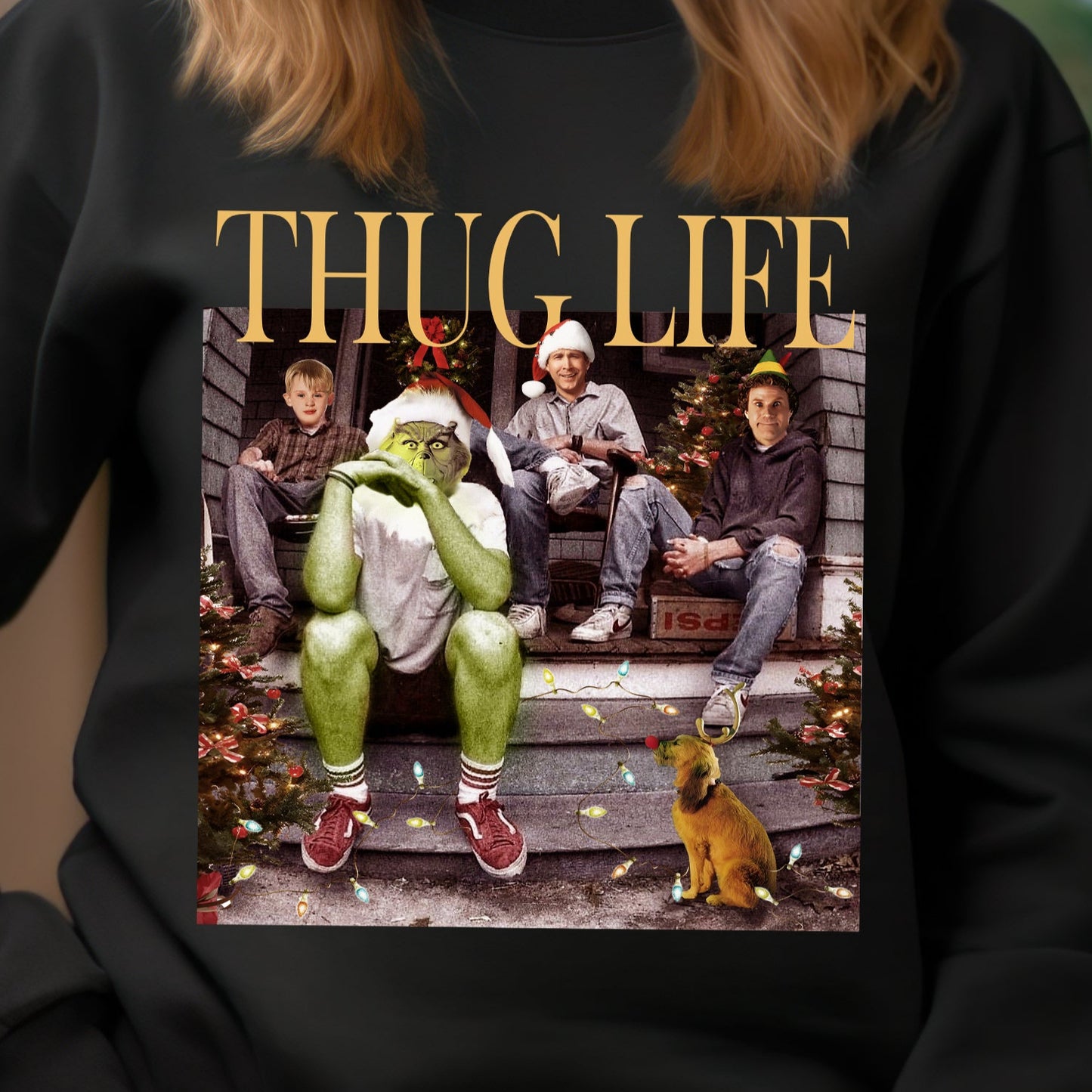 Christmas Thug Life- 11" wide DTF Transfer