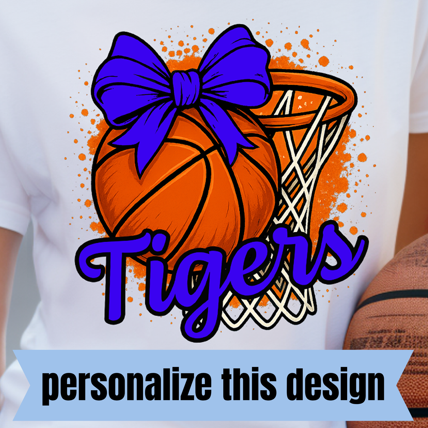 **PERSONALIZED CUSTOM** Basketball Coquette Custom-DTF Transfer