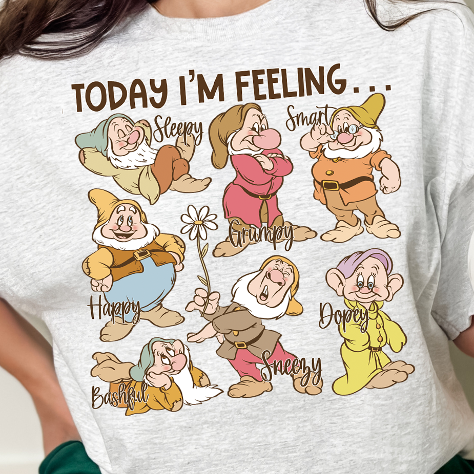 Today I'm Feeling....- 11” DTF Transfer