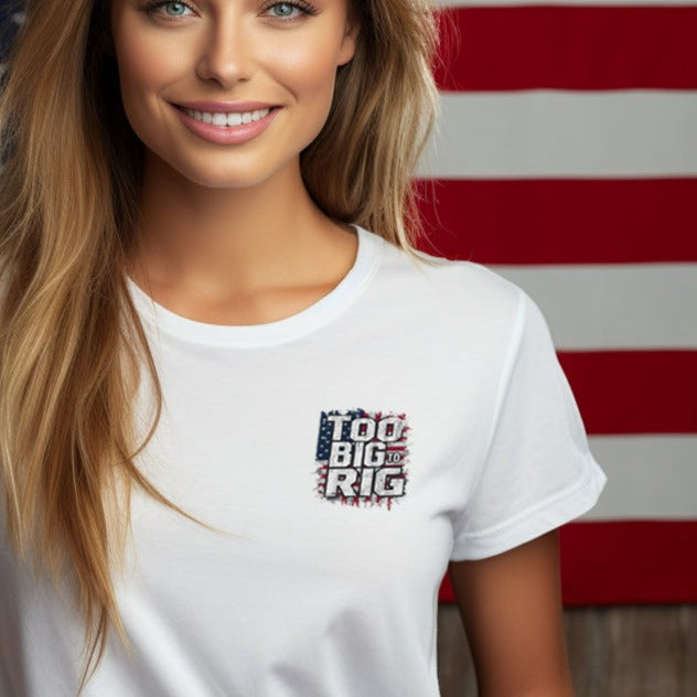 Too Big to Rig (Pocket/Koozie) *full color matte clear film*- 3" wide Plastisol Screen Print Transfer