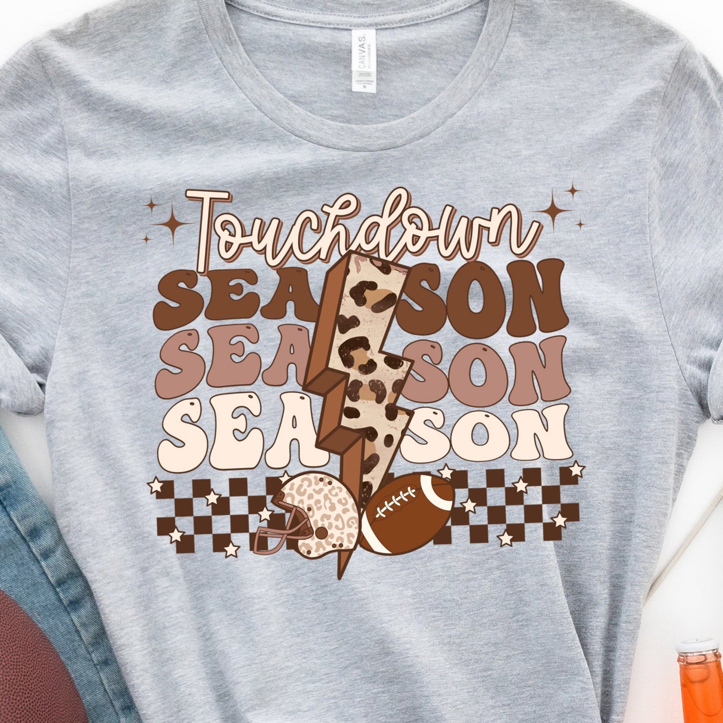 Touchdown Season *full color matte clear film*- 11.5" wide Plastisol Screen Print Transfer
