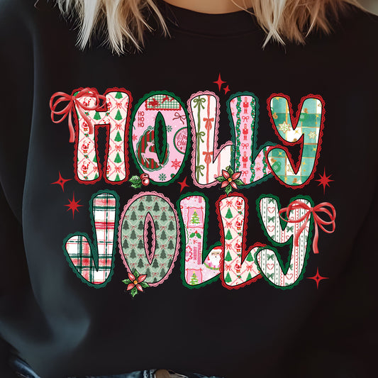 Holly Jolly- 11” DTF Transfer