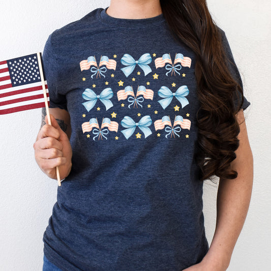 Waving Flag Coquette- 11" wide DTF Transfer