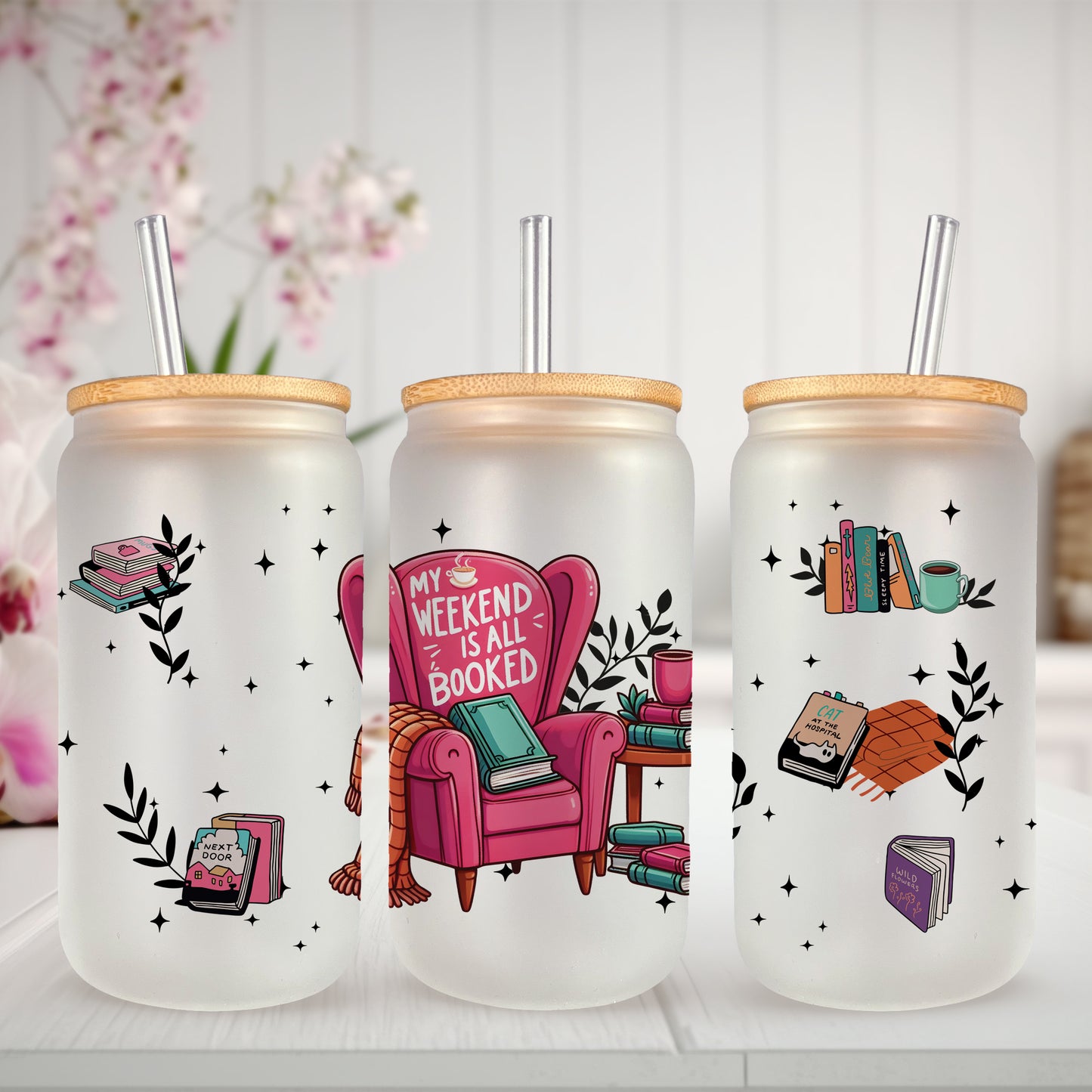 My Weekend is All Booked UV DTF- 16oz Cup Wrap