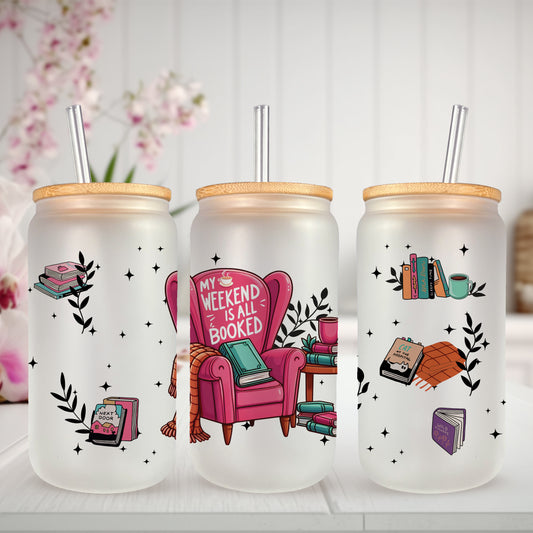 My Weekend is All Booked UV DTF- 16oz Cup Wrap
